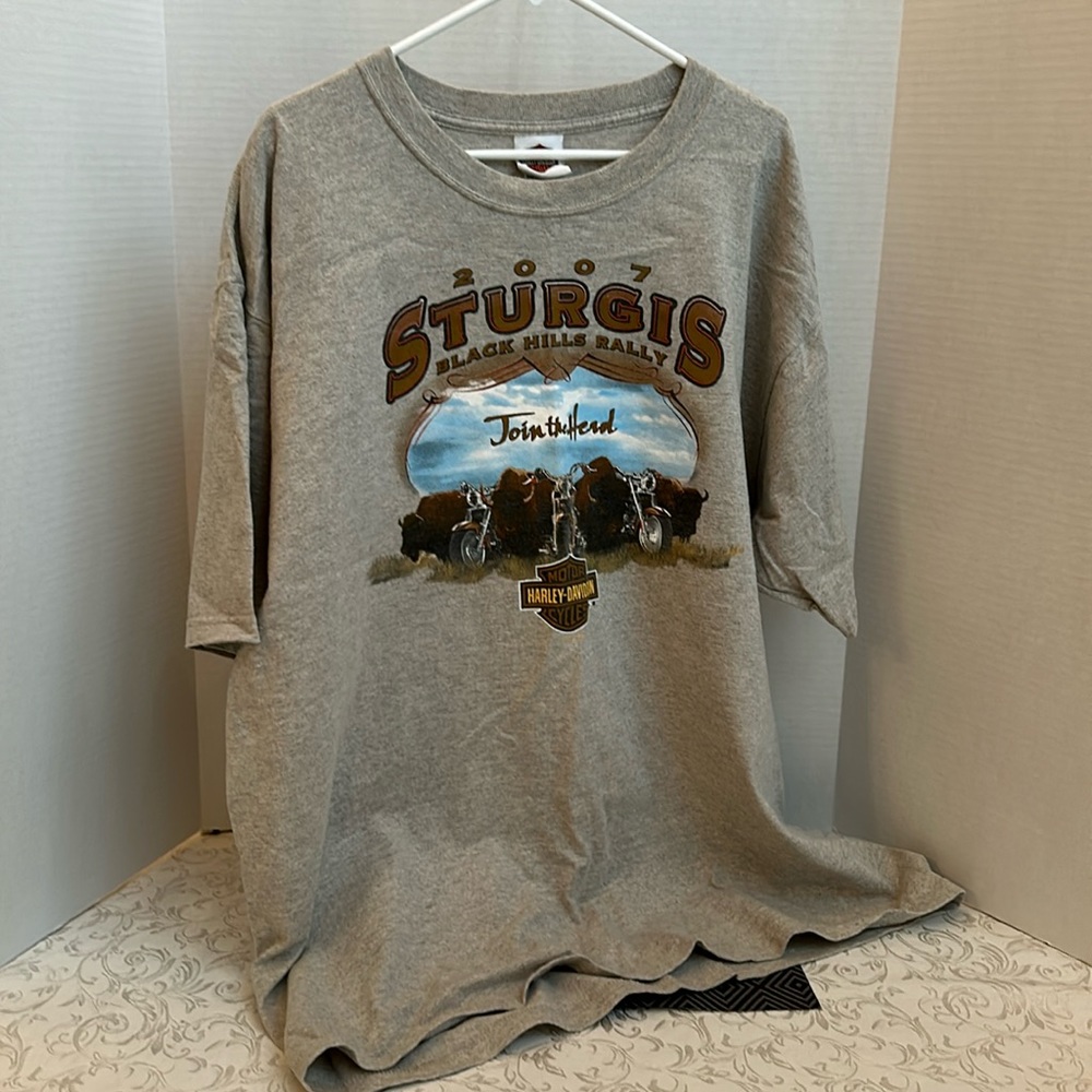Harley-Davidson 2007 Sturgis Black Hills Rally t-shirt size 2XL